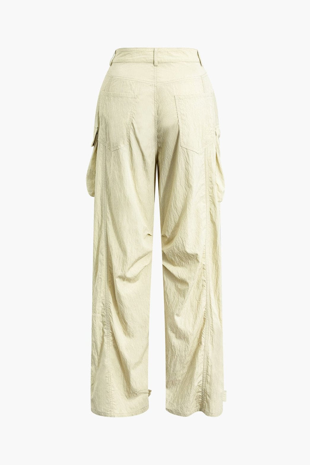 Pantalon cargo beige vue de profil nuage