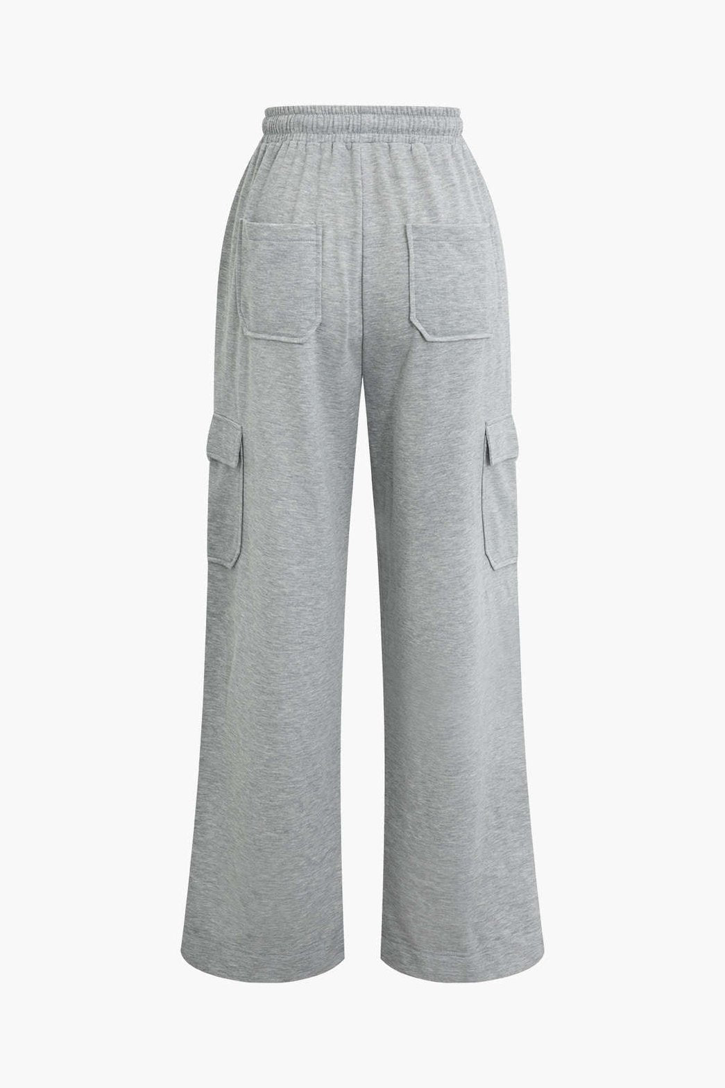 Pantalon cargo large avec cordon de serrage confort