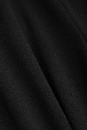 Pantalon large noir avec poches cargo lune