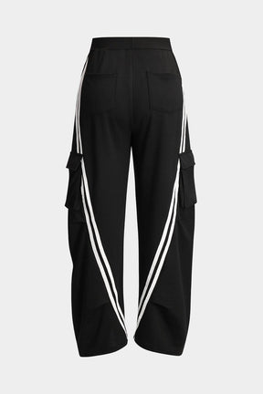 Pantalon cargo sportif vue de côté étoile