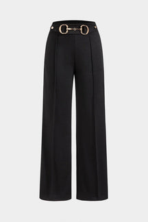 Pantalon droit métallisé vue de face étoile
