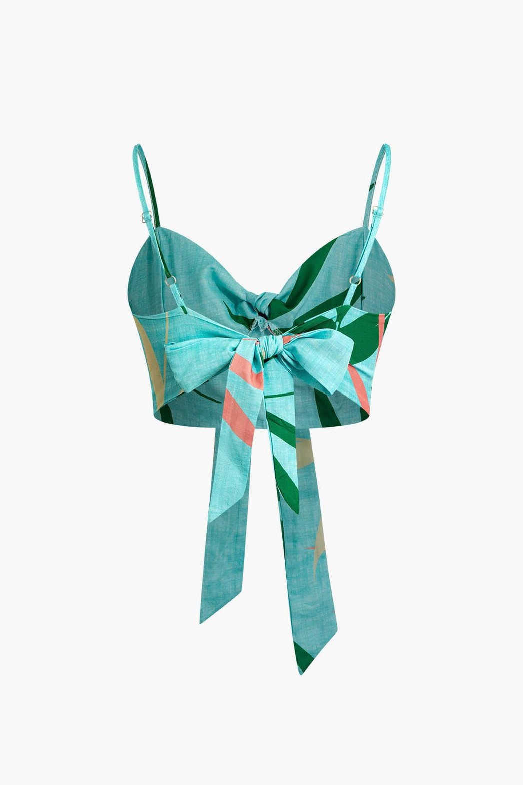Pantalon Élégant Motif Bambou