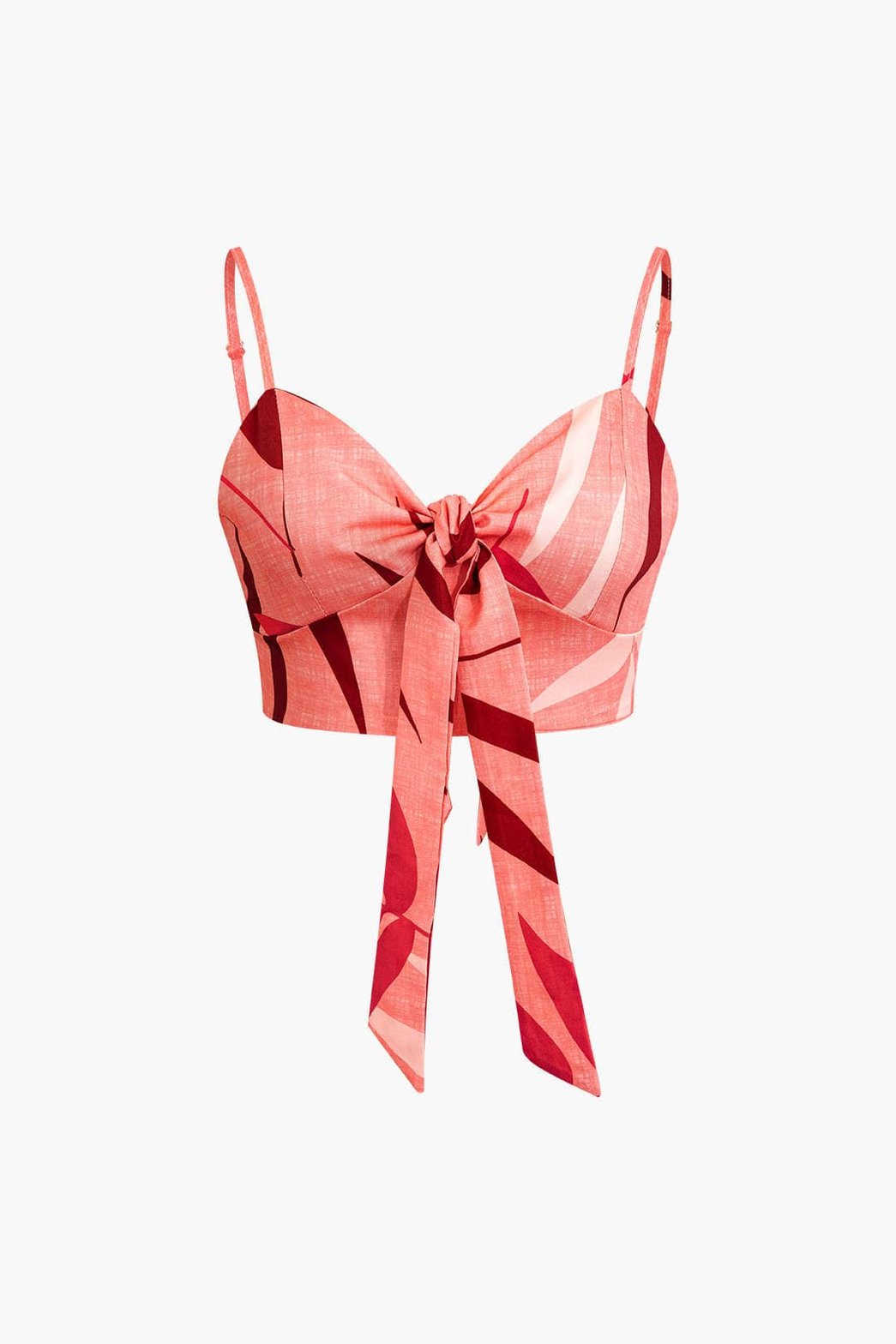 Pantalon Élégant Motif Bambou