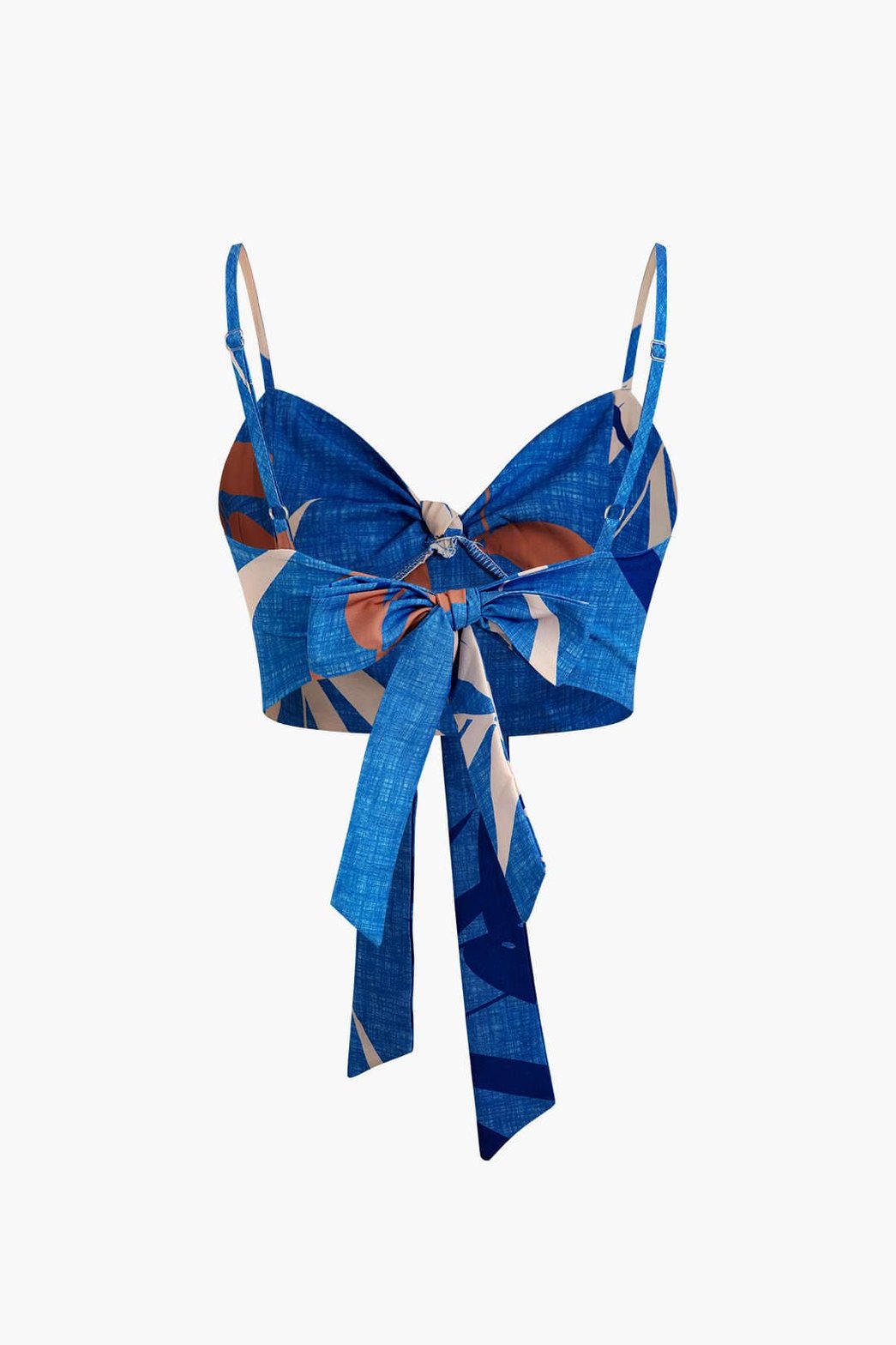 Pantalon Élégant Motif Bambou
