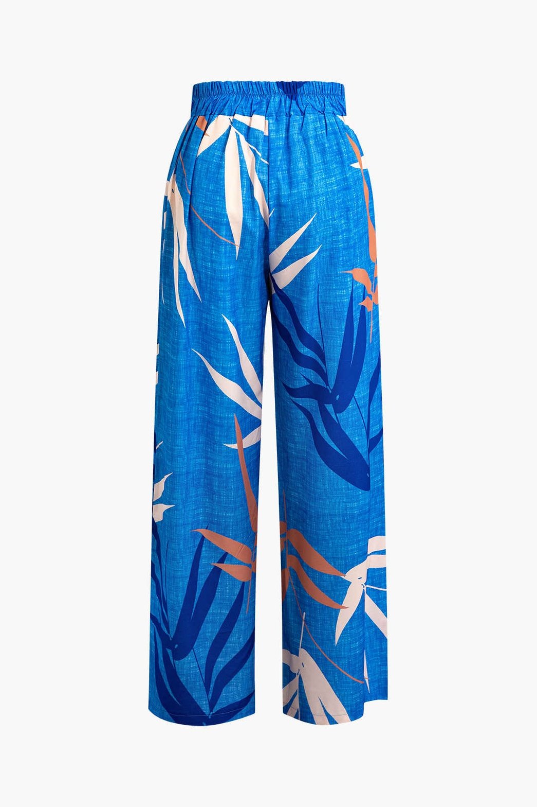 Pantalon Élégant Motif Bambou