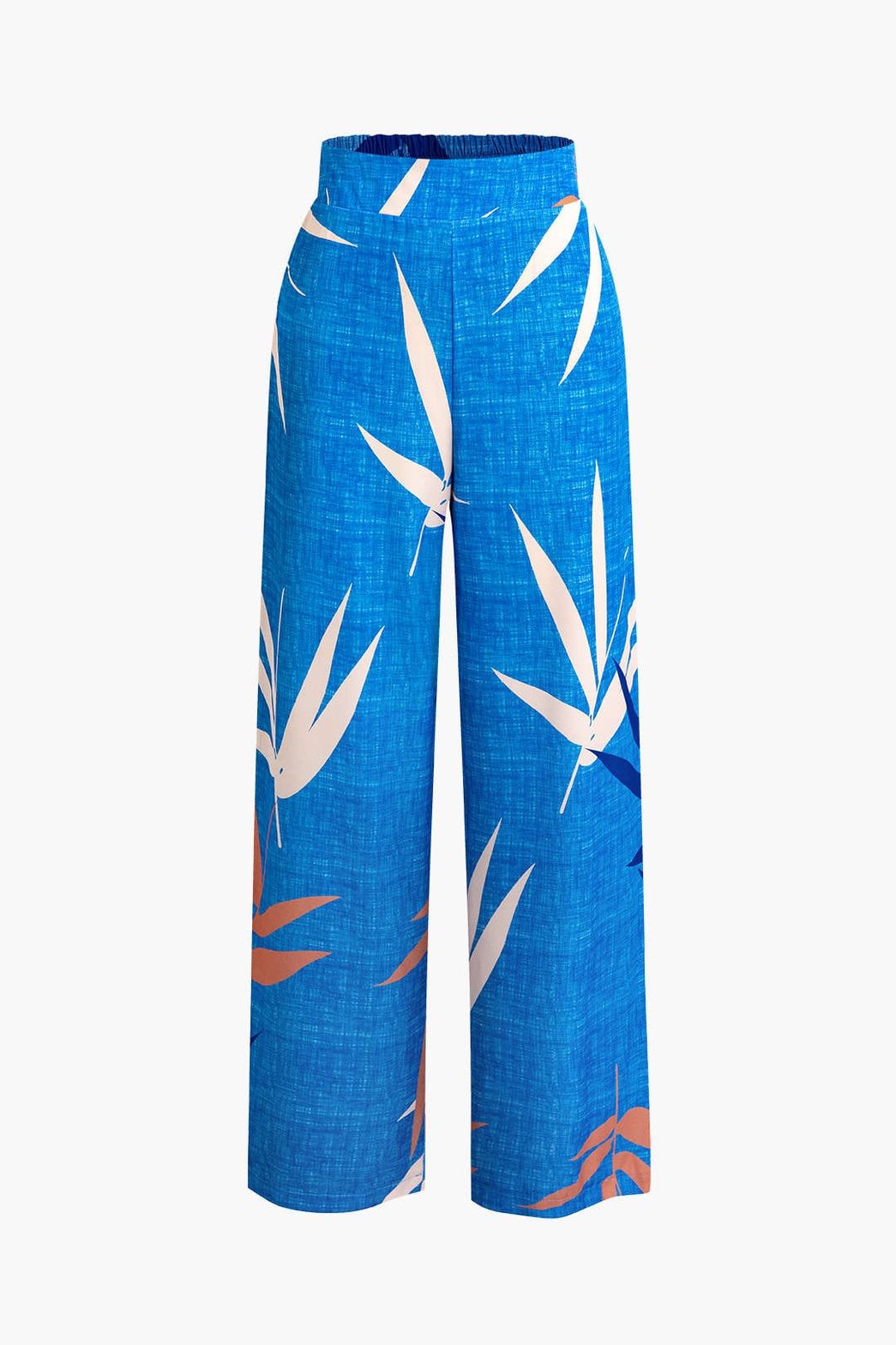 Pantalon Élégant Motif Bambou
