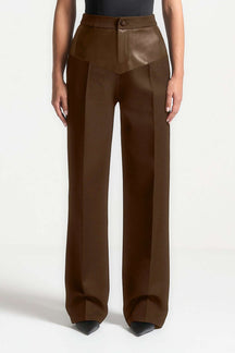 Pantalon haute couture noir raffiné