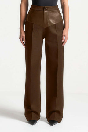 Pantalon haute couture noir raffiné