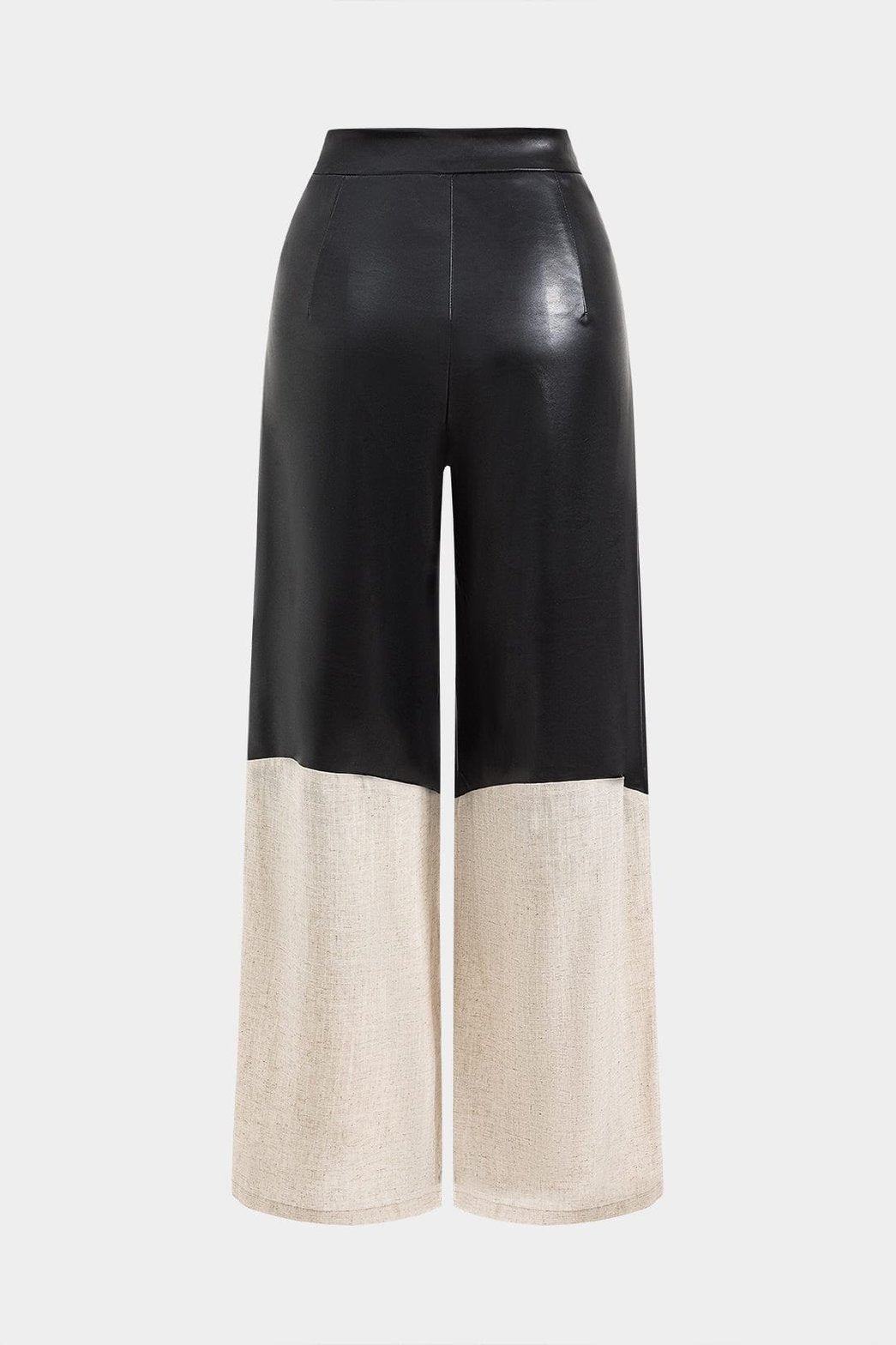 Pantalon large bimatière chic