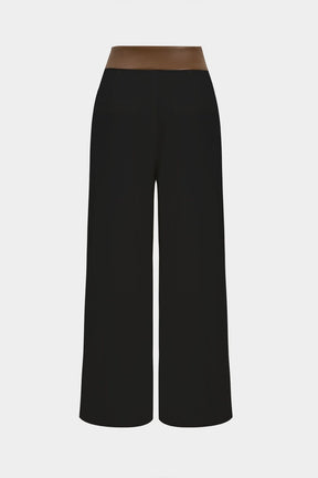 Pantalon élégant deux tons ivoire