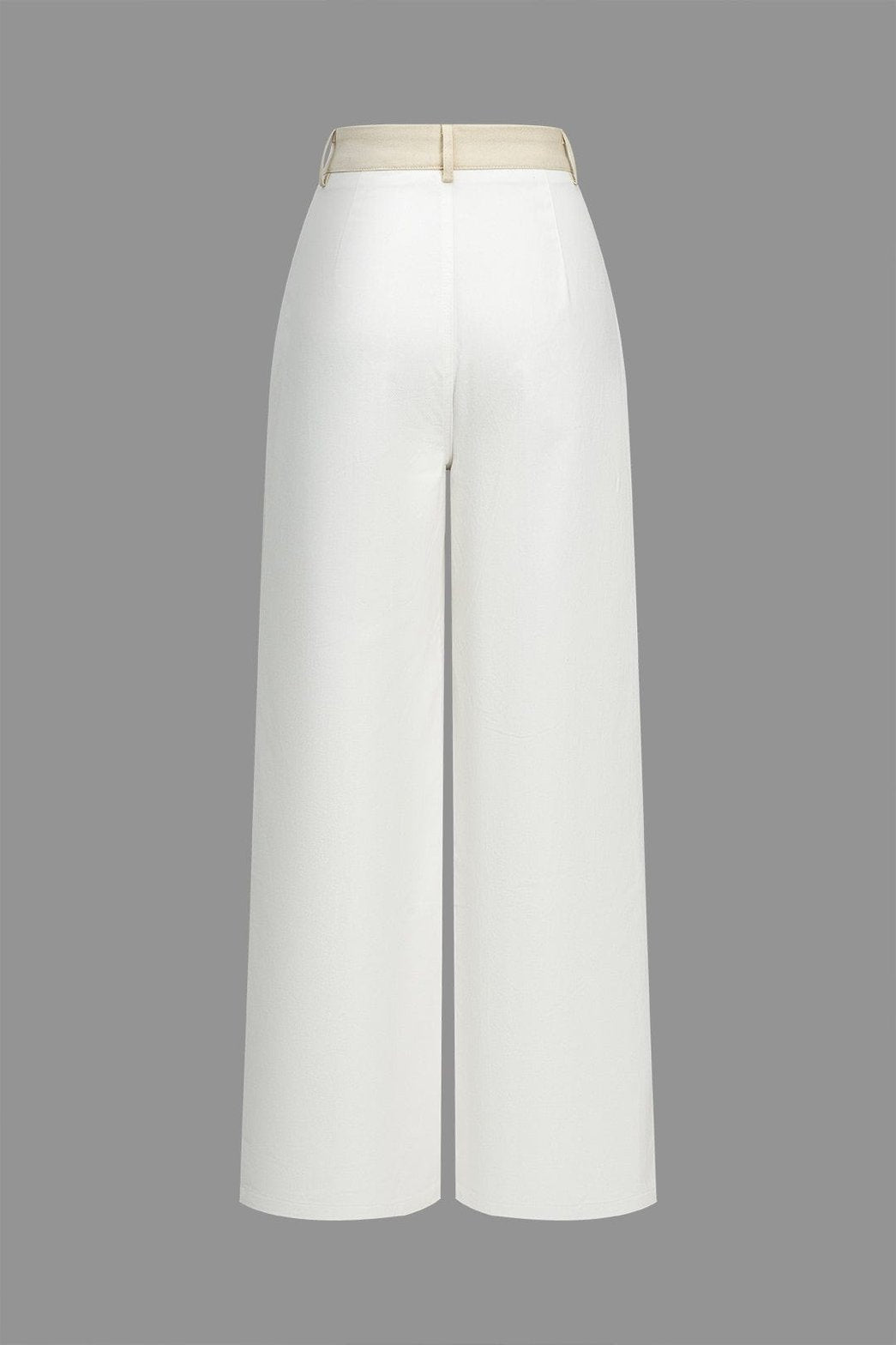 Pantalon large bicolore élégant zen