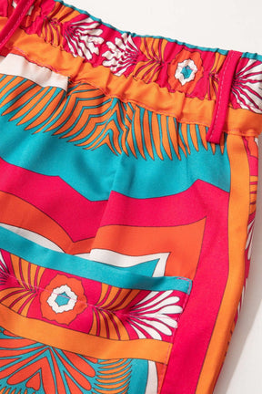 Pantalon imprimé géométrique nuage