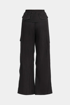 Pantalon ample style décontracté noir nuage