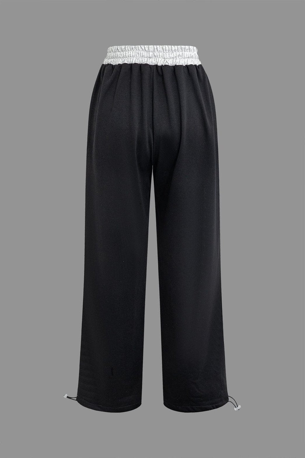 Pantalon casual avec ceinture élastique blanc nuage