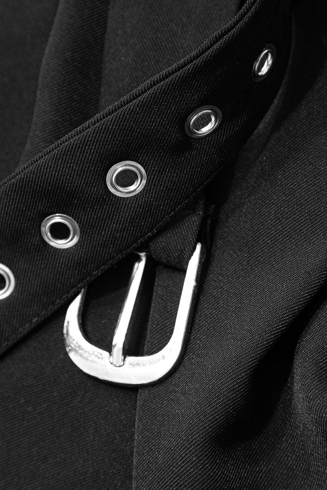 Vue arrière pantalon large noir fluide nuage