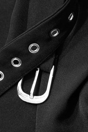 Vue arrière pantalon large noir fluide nuage