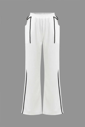 Pantalon blanc sport élégant douceur