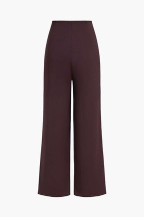 Pantalon fluide coupe ample vue dos - élégance
