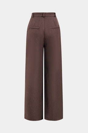 Pantalon large noir tendance pluie