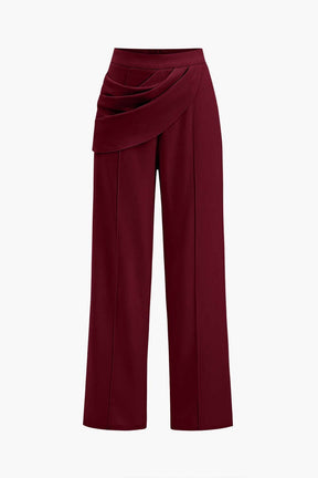 Pantalon drapé chic étoile
