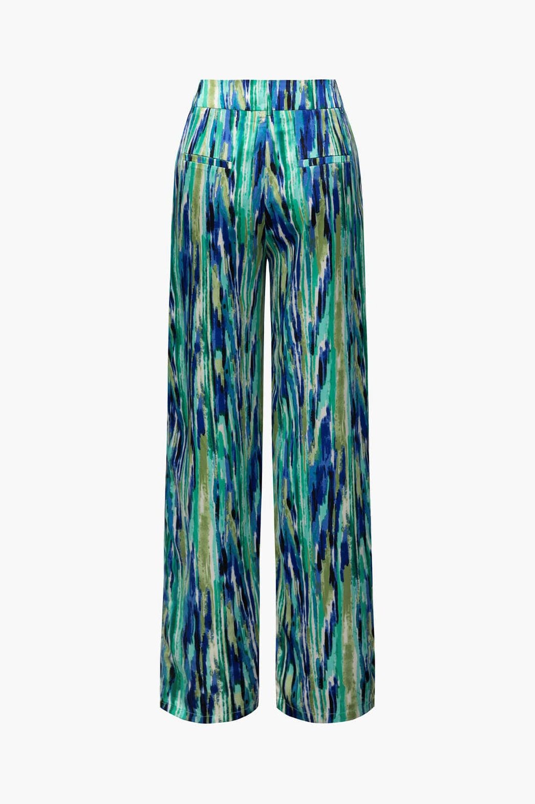 Pantalon Large Effet Marbre