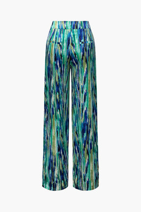 Pantalon Large Effet Marbre