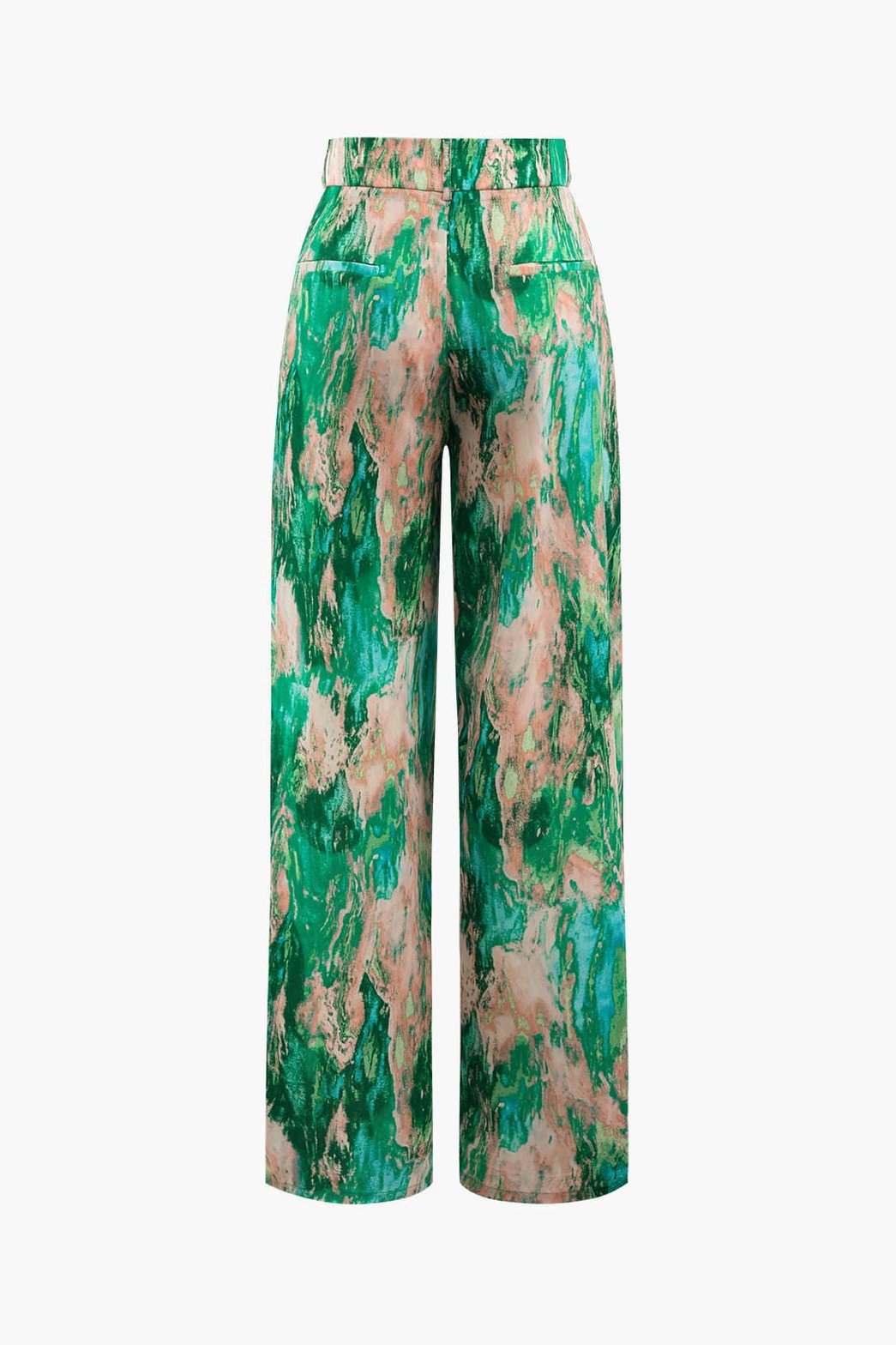 Pantalon Large Effet Marbre
