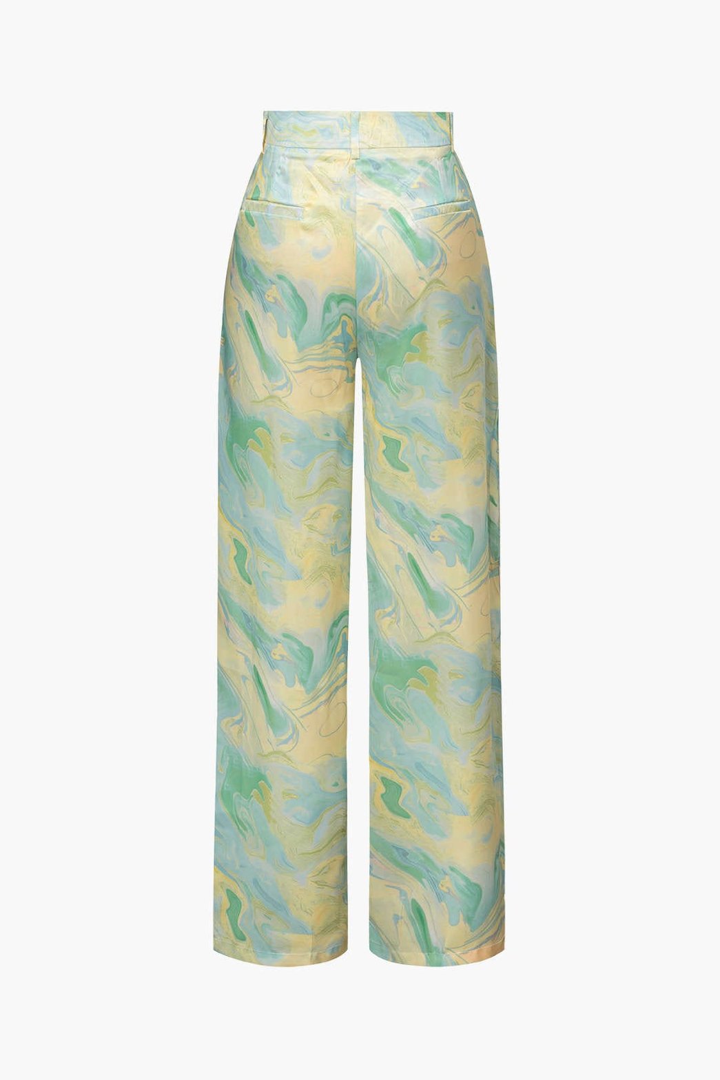 Pantalon Large Effet Marbre