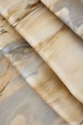Pantalon Large Effet Marbre