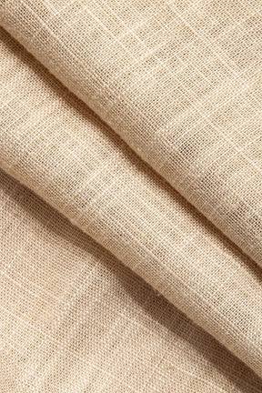Pantalon lin beige détail cordon plage