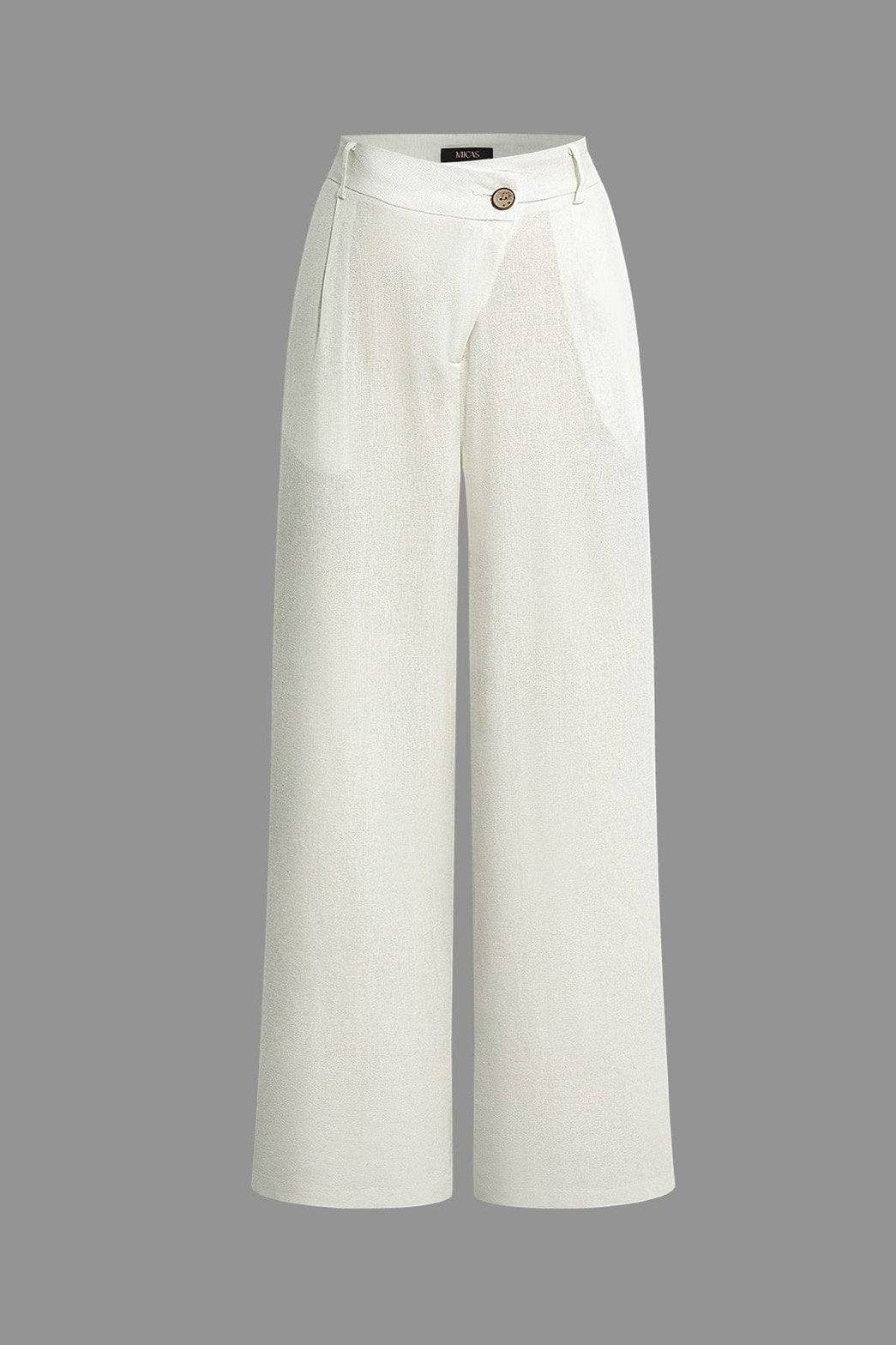 Pantalon ample en lin clair nuage