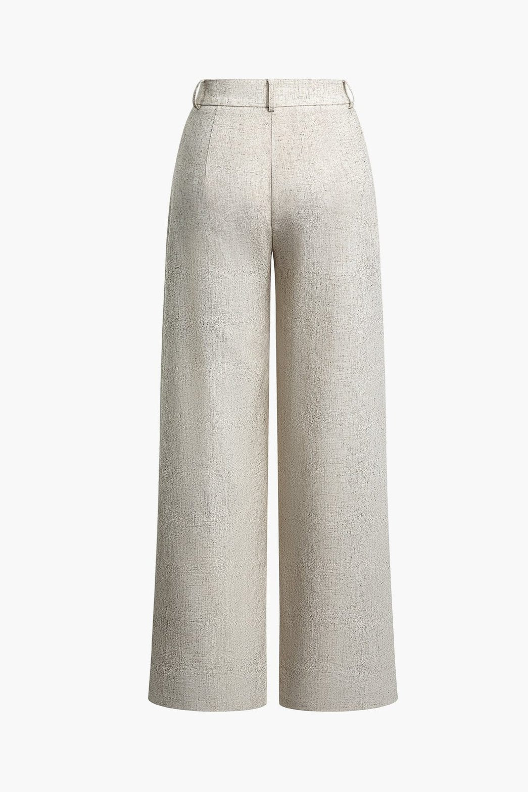 Pantalon en lin coupe large brise