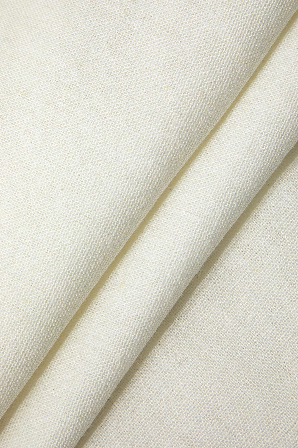 Pantalon large en lin écru sable