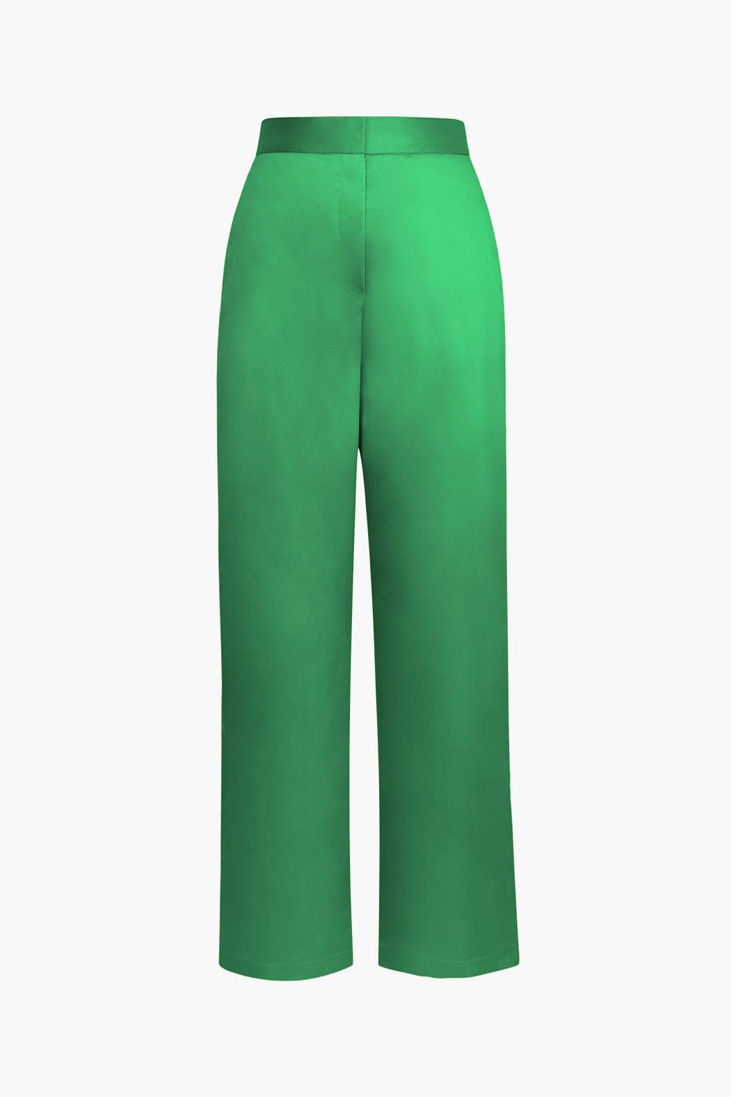 Pantalon satin jaune vue arrière pluie