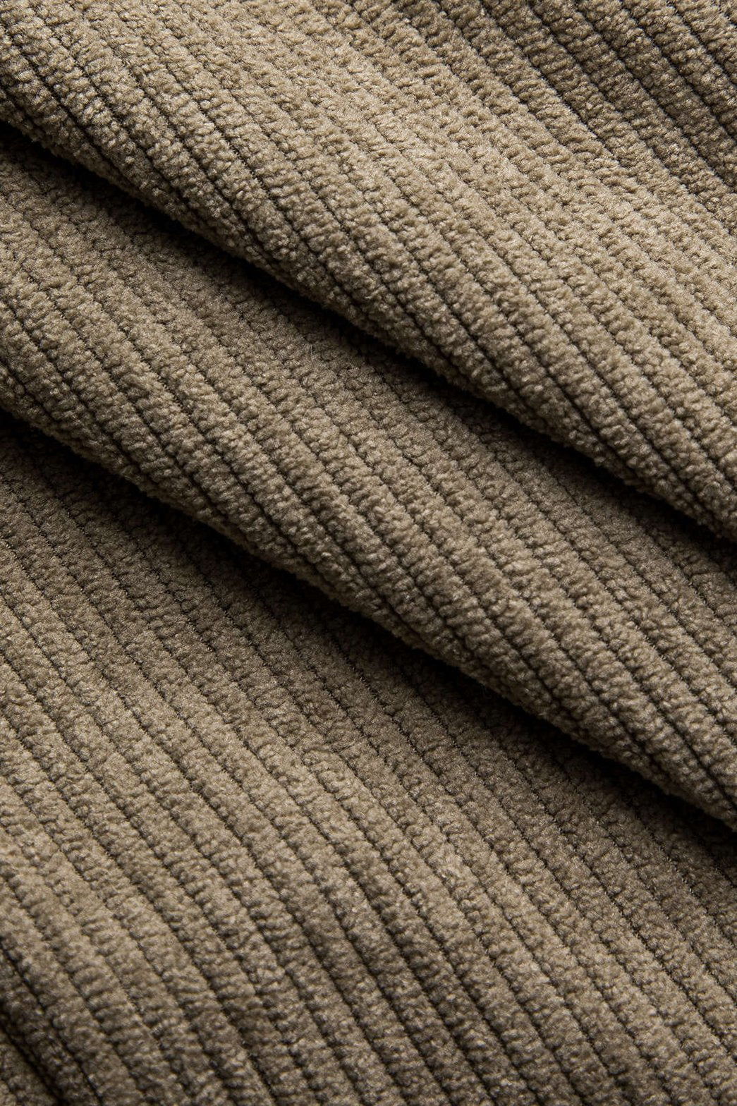 Pantalon large velours côtelé beige harmonie