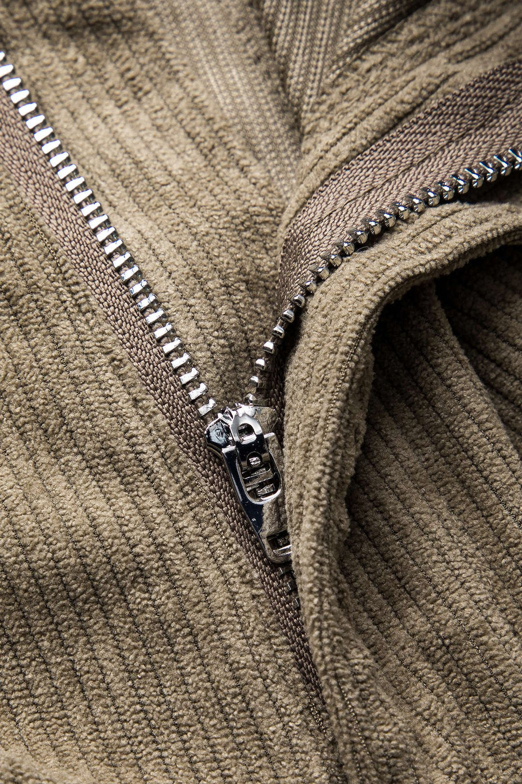 Pantalon large velours côtelé beige étoile
