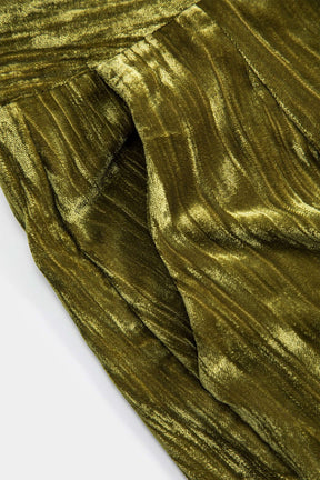 Détail poches pantalon velours crystal