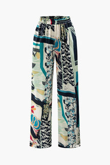 Pantalon ample motifs abstraits étoile