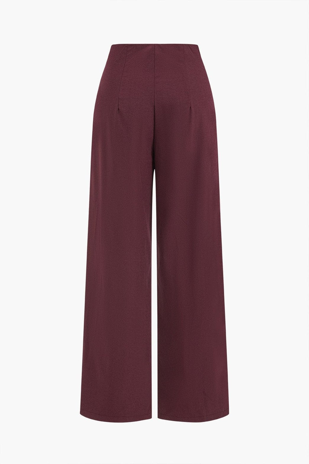 Pantalon large bordeaux vue de côté étoile