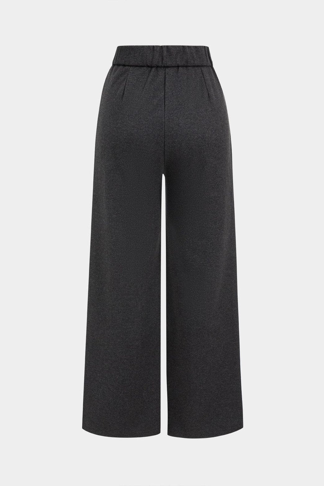 Pantalon large en laine grise vue de côté nuage