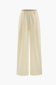 Pantalon large vert mode fleur