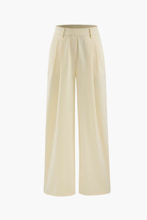 Pantalon large vert mode fleur