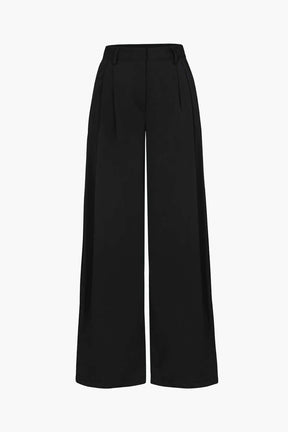 Pantalon large vert décontracté étoile