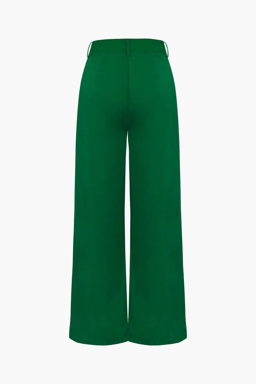 Pantalon ample vert sophistiqué lune
