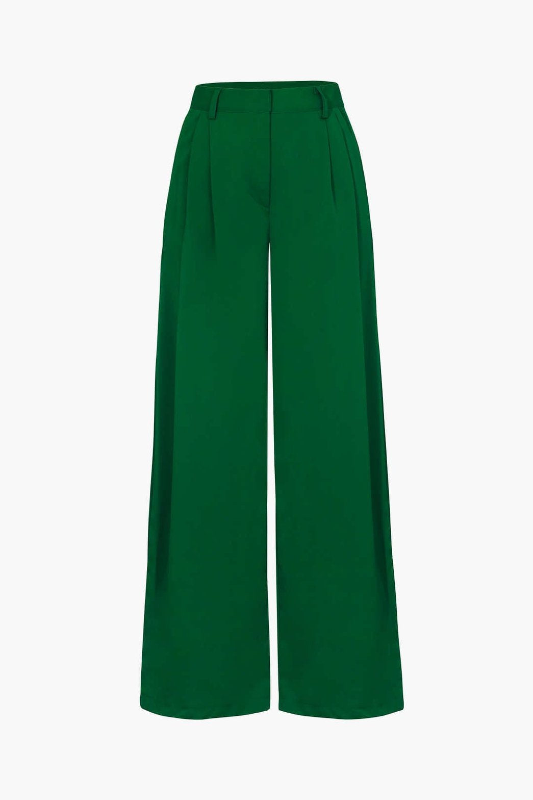 Pantalon large vert élégant soleil