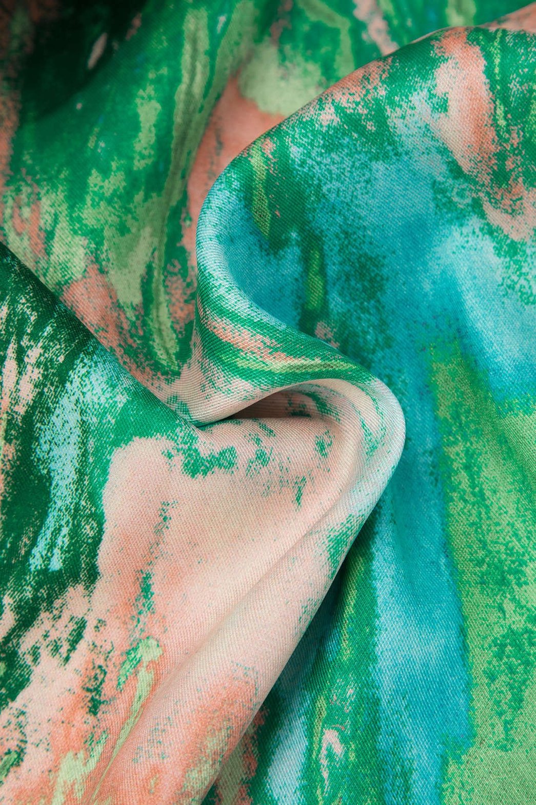 Pantalon Large Élégant à Motif Marbré