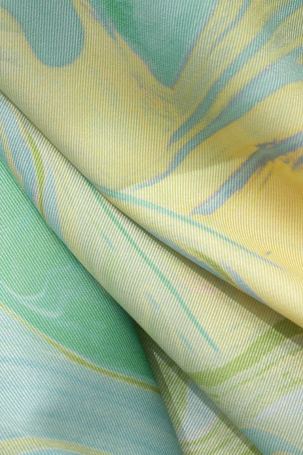 Pantalon Large Élégant à Motif Marbré