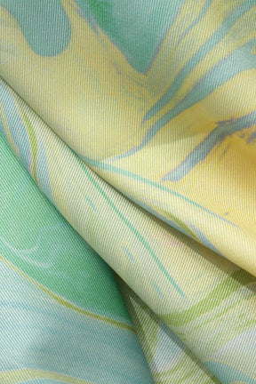 Pantalon Large Élégant à Motif Marbré