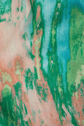 Pantalon Large Élégant à Motif Marbré