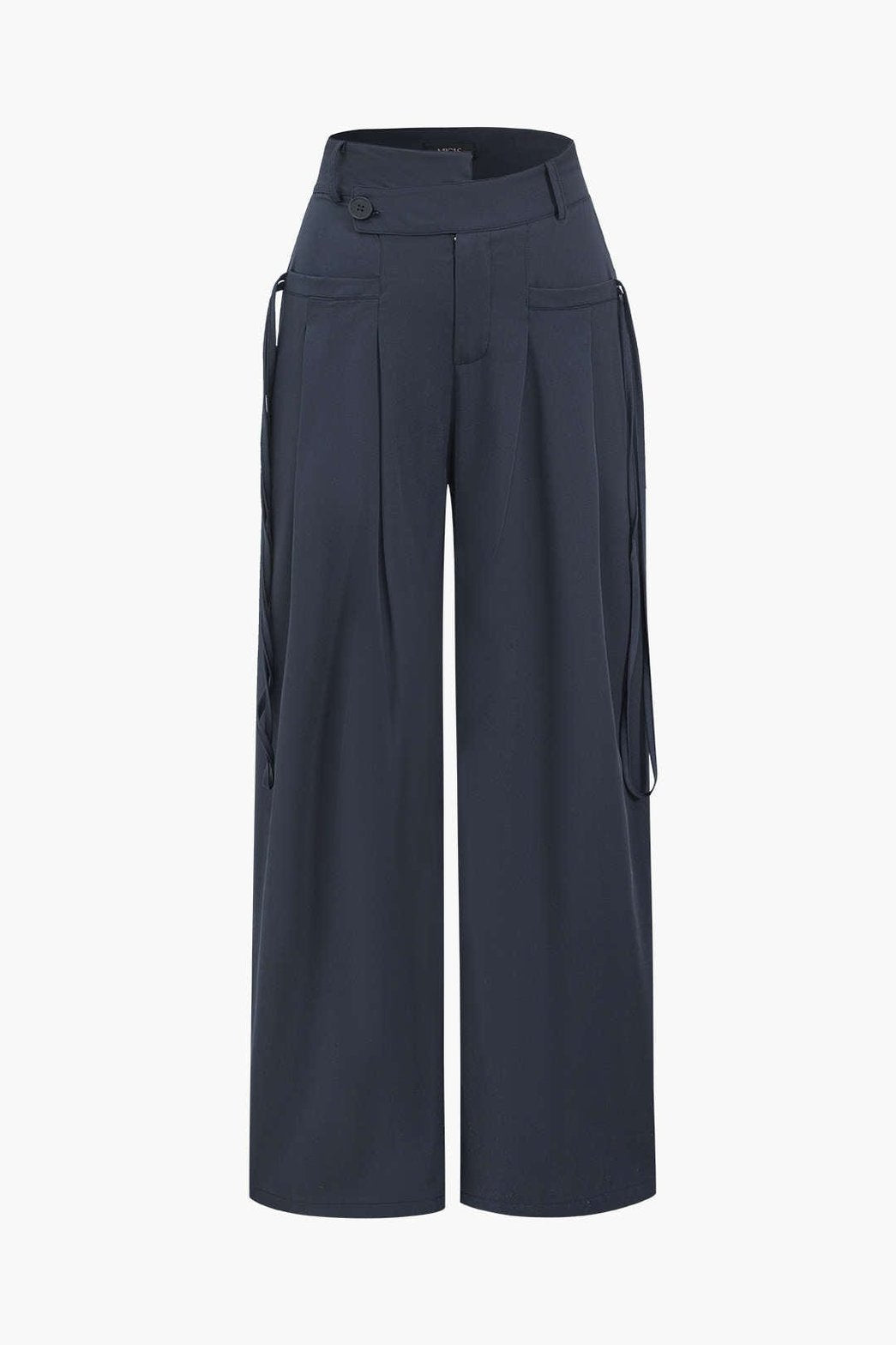 Pantalon large noir vue de dos lune
